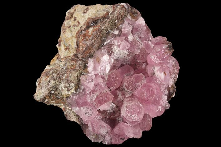 Cobaltoan Calcite Crystal Cluster - Bou Azzer, Morocco #90319